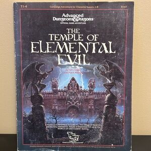 The Temple of Elemental Evil Adventure Module Dungeons & Dragons 1987